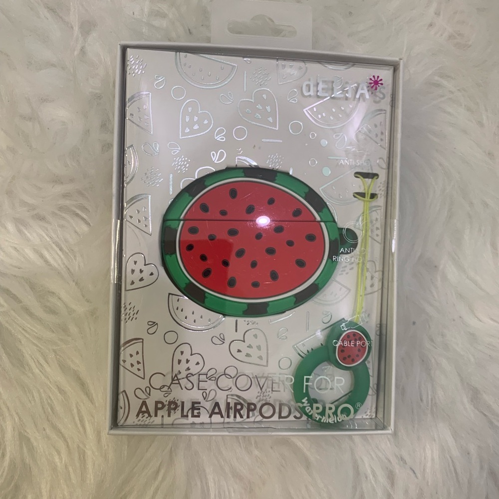 dELIA*S Case Cover For APPLE AIRPODS PRO, Watermelon with Keyring NEW